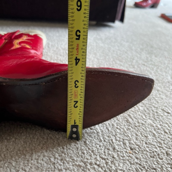Lucchese 7 B 1883 Western Red Western Cowboy Cowgirl Boots valentines day red - Picture 13 of 13